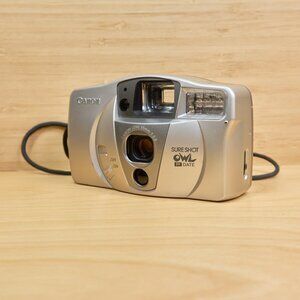 Vintage Canon Sure Shot OWL PF, 35mm Film Point and Shot Camera